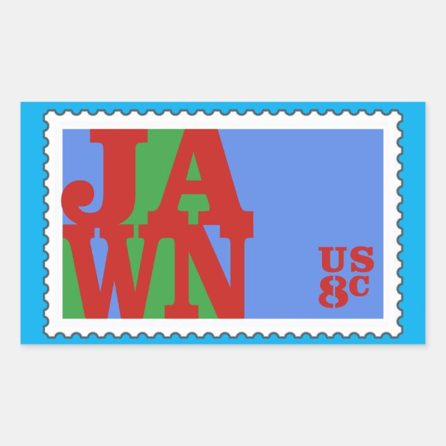 JAWN Philly 70s Love Stamp Parody Sticker (Front)