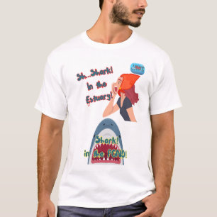 JAWS 50ème Requin Dans L'Étang T-Shirt