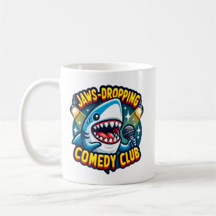 Jaws-Dropping Stand-Up: Shark at the Comedy Club Coffee Mug
