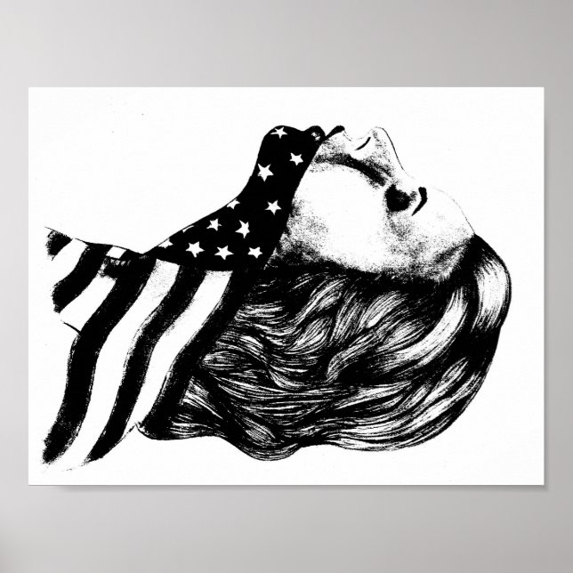 Jaws of Liberty- American Girl Poster (Front)