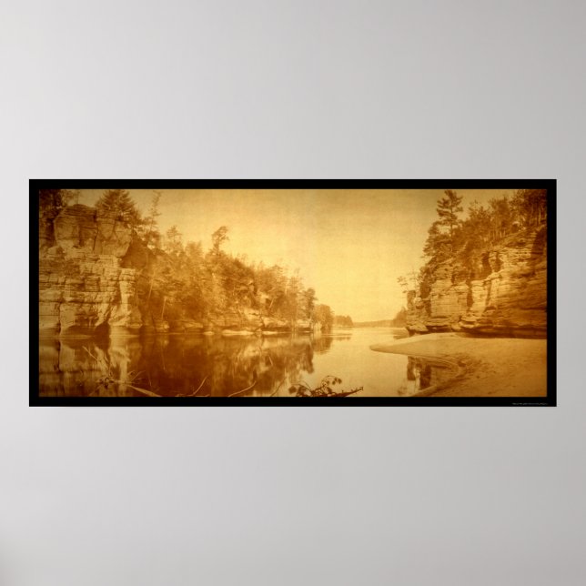 Jaws of the Wisconsin Dells Photo 1894 Poster (Front)