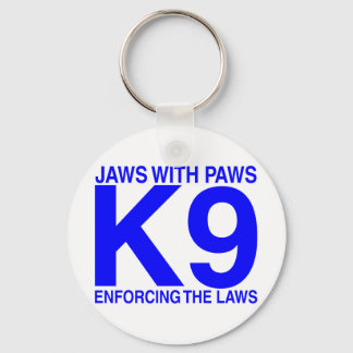 Jaws with Paws enforcing the Laws Keychain