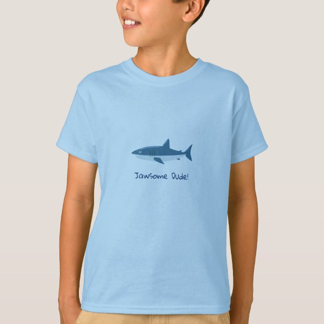 Jawsome Dude Shark T-Shirt (Front)