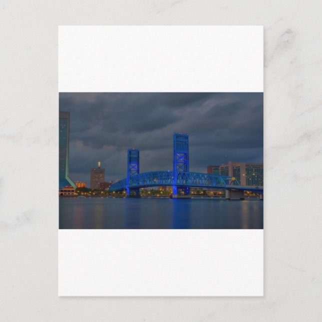 jax blue bridge HDR Postcard (Front)