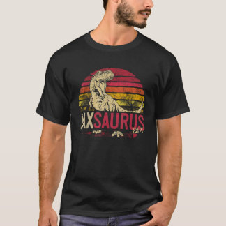 Jax Saurus Funny Personalized Dinosaur T Rex Name  T-Shirt