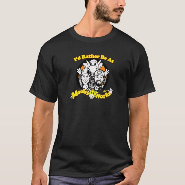 Jay And Silent Bob I'd Rather Be At Mooby World T-Shirt (Front)