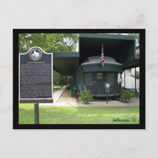 Jay Gould's Railroad Car Postcard