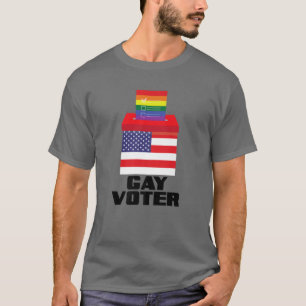 Jay Moe Design Gay Voter Pride Equality Love Wins T-Shirt