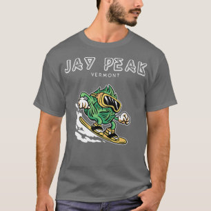 Jay Peak Vermont  Funny Snowboarding Beer Hops  T-Shirt