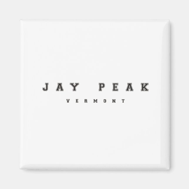 Jay Peak Vermont Magnet (Front)