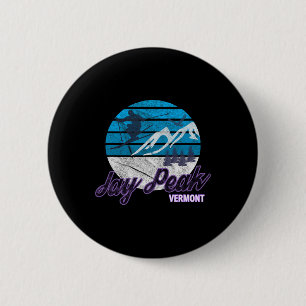 Jay Peak Vermont New England Usa Ski Resort Snowbo 2 Inch Round Button