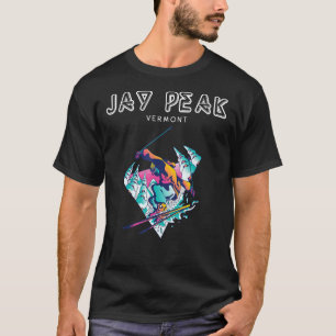 Jay Peak Vermont Retro Skier T-Shirt