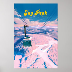 Jay Peak Vermont Ski Resort Travel Poster