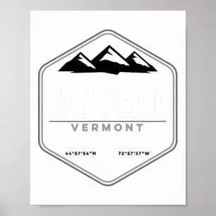 Jay Peak Vermont Snowboard  Poster