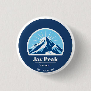 Jay Peak Vermont USA gift souvenir  1 Inch Round Button
