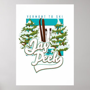 Jay Peek Vermont ski logo Poster