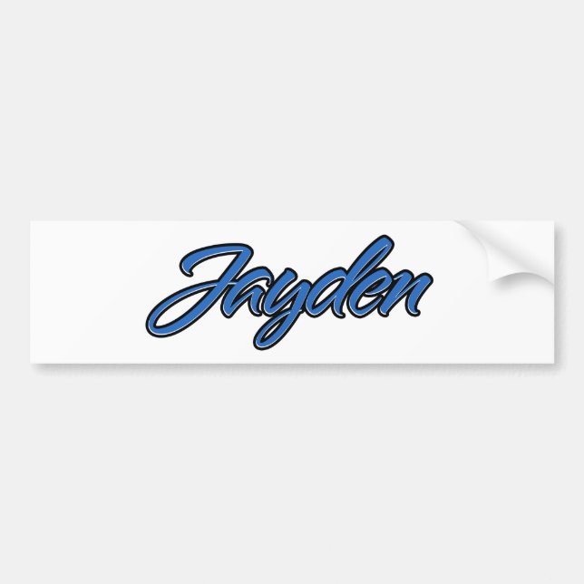 Jayden Name blue Aufkleber Sticker Autoaufkleber (Front)
