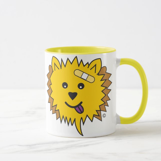 JayJay the Chow Face- yellow Mug (Right)