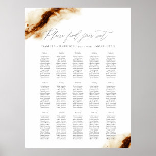 JAYLA Boho Terracotta Burnt Orange Seating Chart