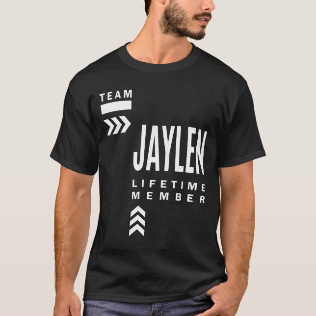 Jaylen Personalized Name Birthday Gift T-Shirt (Front)