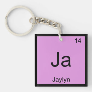 Jaylyn  Name Chemistry Element Periodic Table Keychain