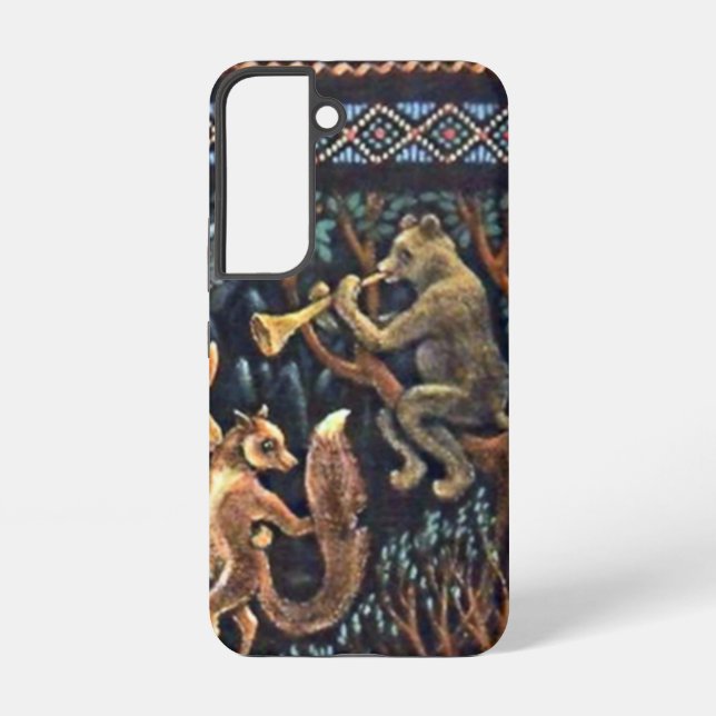 Jazep Drazdovic - Bear with Violi Samsung Galaxy S22 Case (Back)