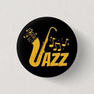Jazz 1 Inch Round Button