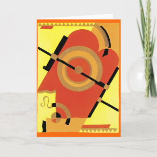 Jazz Age Art Deco Abstract Card