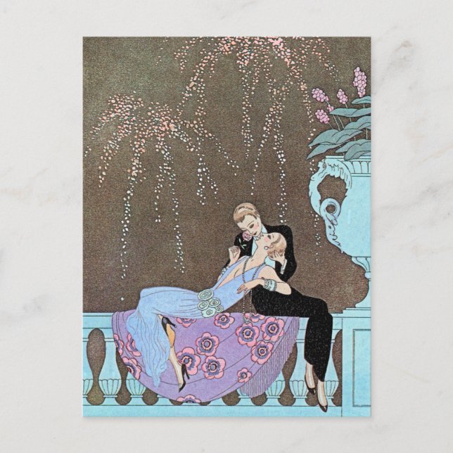Jazz Age Fireworks Postcard (Front)