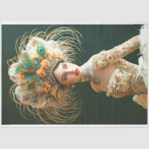 Jazz Age Flapper with Grace Decoupage Tissue Paper