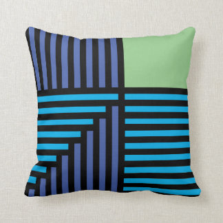 ''Jazz Age & Green Grass'' Throw Pillow