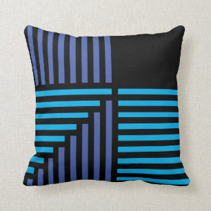 ''Jazz Age Late Midnight'' Throw Pillow