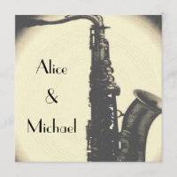 Jazz Age Wedding Invitation Art Deco Style