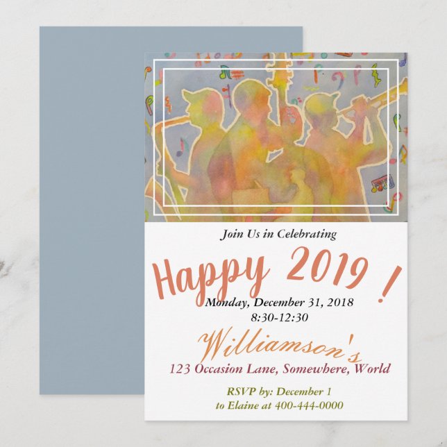 Jazz Band 2019 INVITATION PARTY (Devant / Derrière)