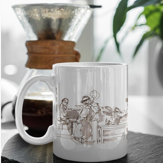 Jazz band art coffee mug (Creator Uploaded)