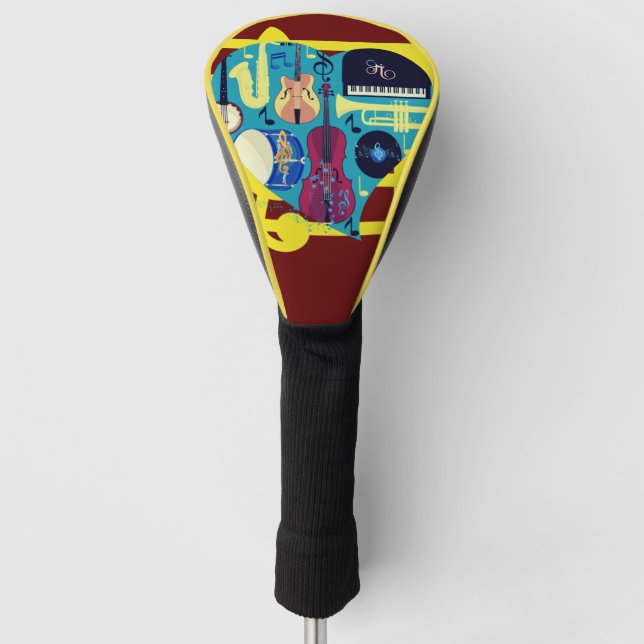 Jazz Blues Golf Head Cover (Front)