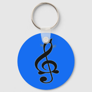Jazz Cat Keychain