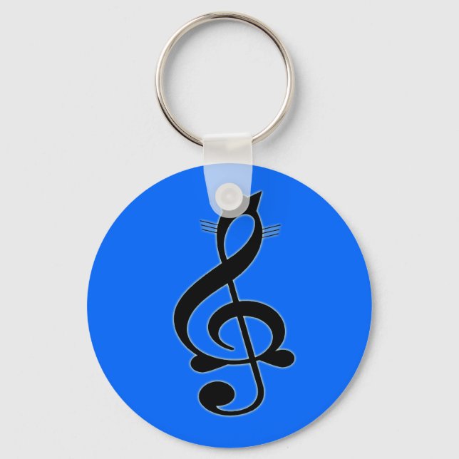 Jazz Cat Keychain (Front)