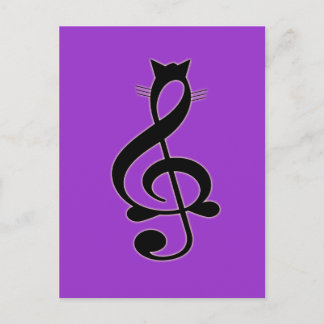 Jazz Cat Postcard