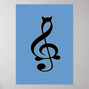 Jazz Cat Poster