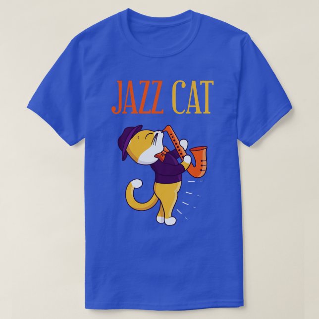 Jazz Cat T-Shirt (Design Front)