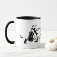 Jazz Cats | Double Bass | Coffee Mug