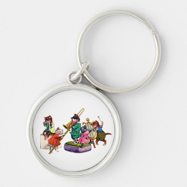 Jazz Cats Keychain (Front)