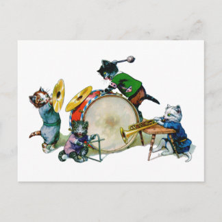 Jazz Cats Postcard