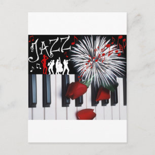 JAZZ CELEBRATION INVITATION POSTCARD