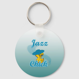 Jazz Chick #3 Keychain