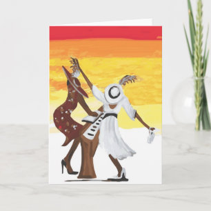 jazz christmas holiday card