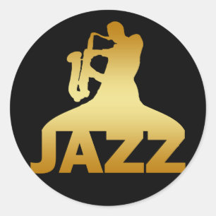 JAZZ CLASSIC ROUND STICKER