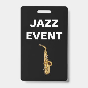Jazz Concert Or Event Staff ID Badge