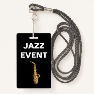 Jazz Concert Or Event Staff ID Badge